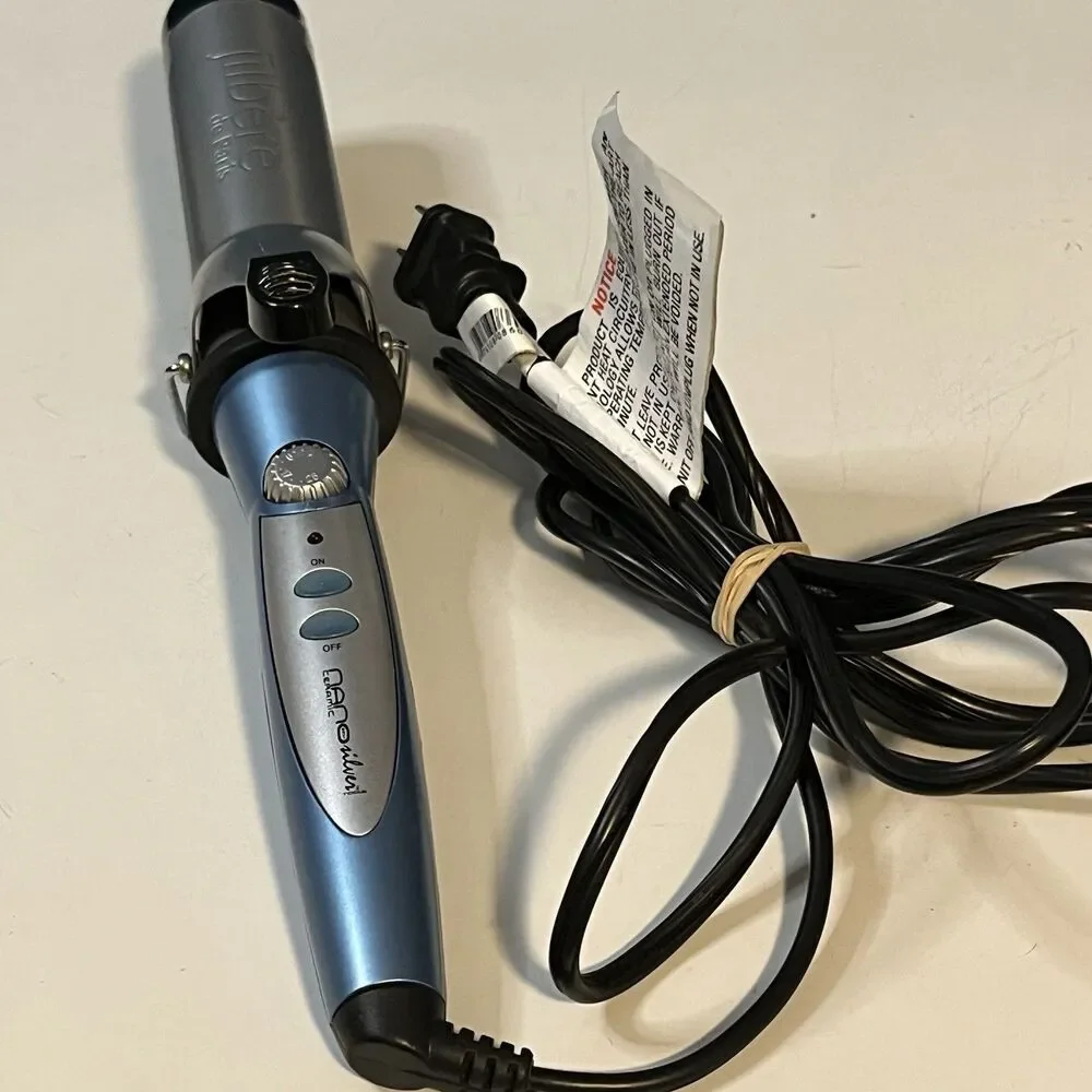 Jilbere de Paris Professional Ceramic Curling Iron 1.5” JBNS2038S Blue Tested!